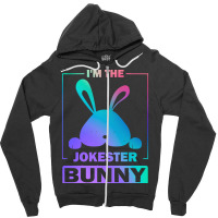 Im The Jokester Bunny T  Shirt Funny Colorful Bunny, I'm The Jokester Zipper Hoodie | Artistshot