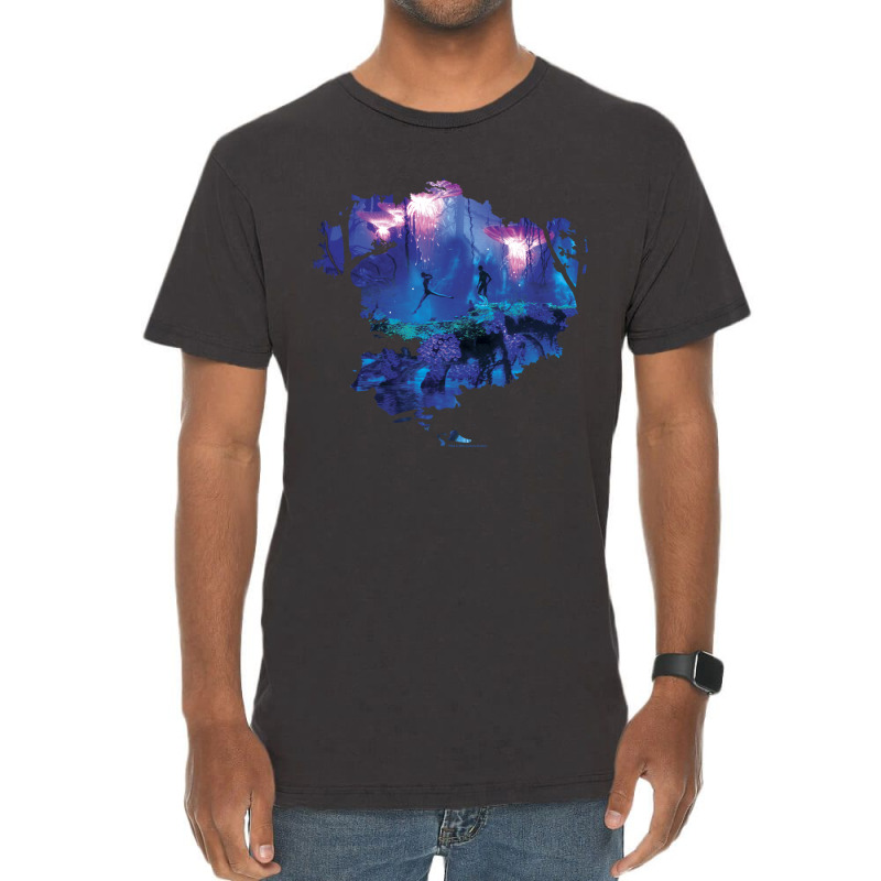 Avatar Pandora Jellyfish Forest Poster Long Sleeve T Shirt Vintage T-shirt | Artistshot