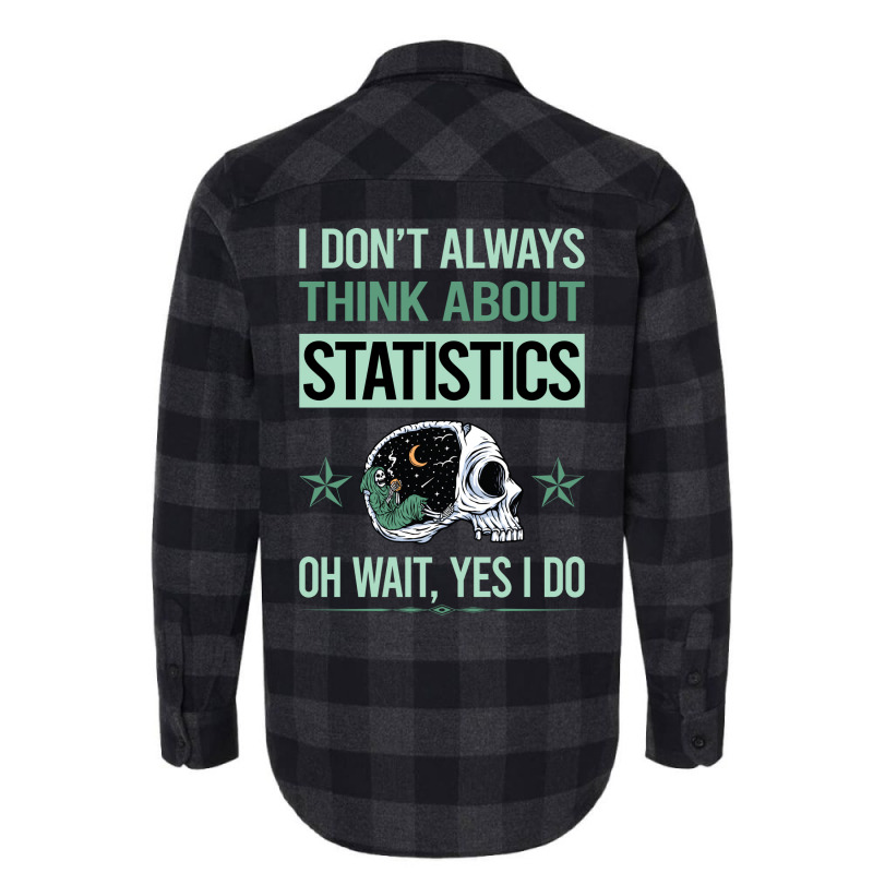 Funny Skeleton Yes I Do Statistics Aesthetic Flannel Shirt | Artistshot