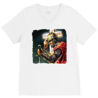 Crusader Knight Usyk Champion V-neck Tee | Artistshot