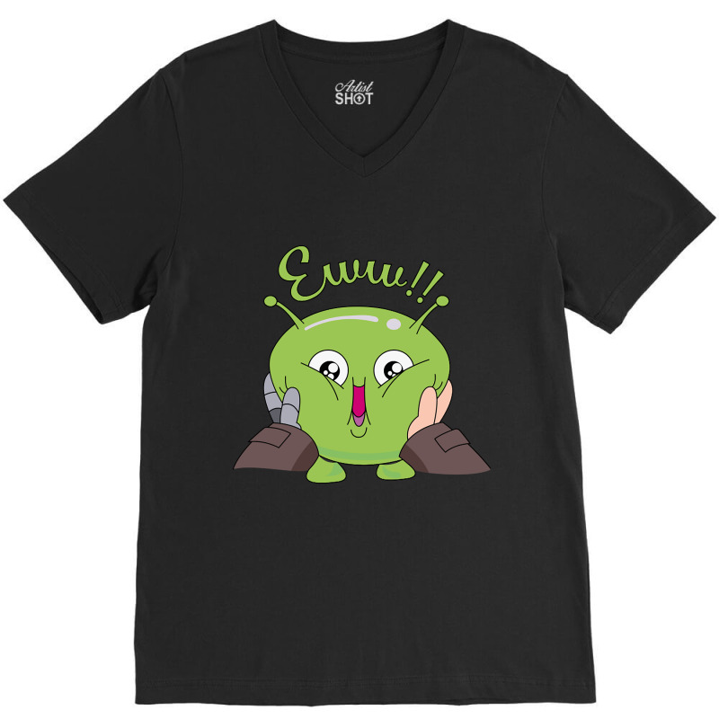 Trending Eww! Mooncake Final Space V-neck Tee | Artistshot