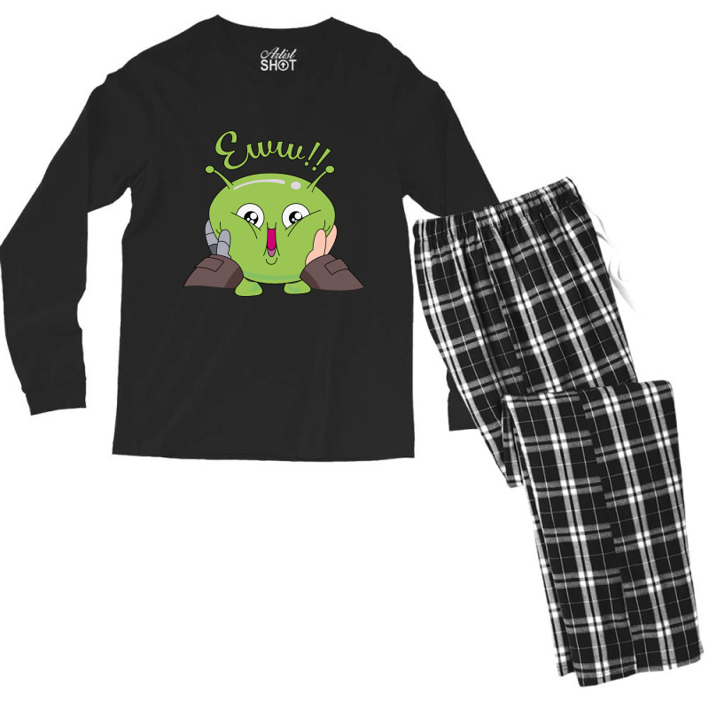 Trending Eww! Mooncake Final Space Men's Long Sleeve Pajama Set | Artistshot