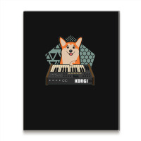 Funny Synthesizer Fan Korgi Corgi Dog Lover Metal Print Vertical | Artistshot