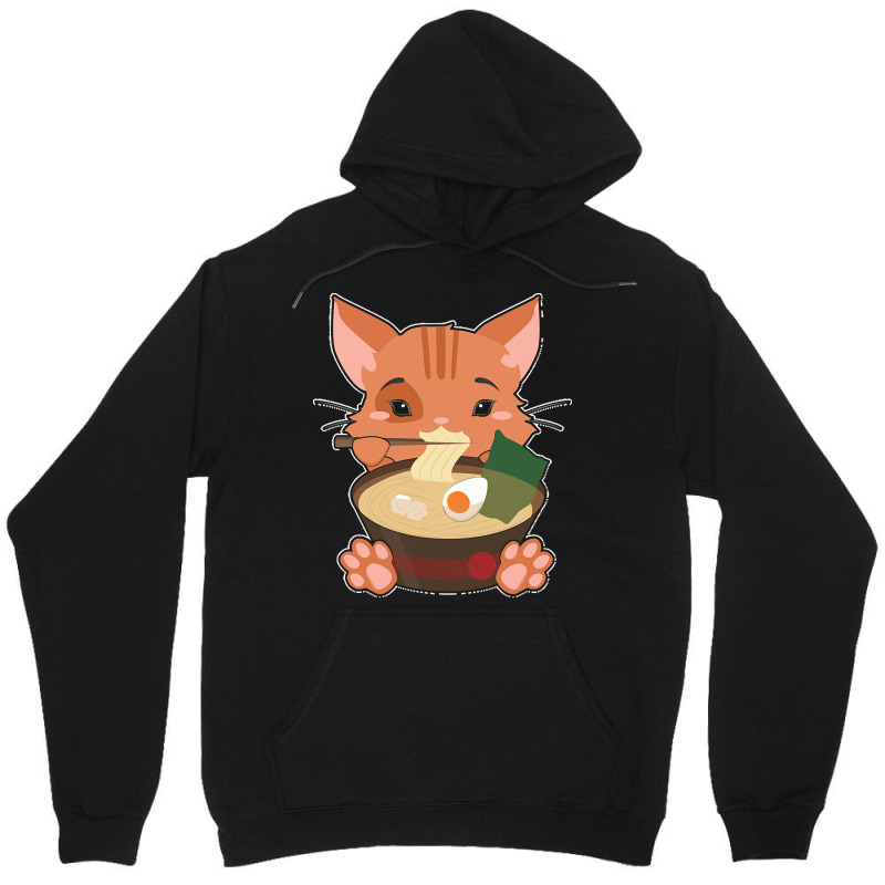 Japanese T  Shirt Anime Cute Cat Japanese Ramen Noodles Kawaii Gift De Unisex Hoodie | Artistshot