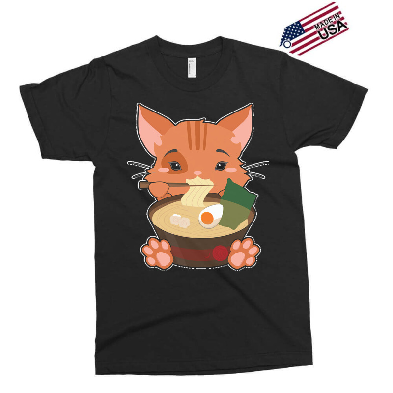 Japanese T  Shirt Anime Cute Cat Japanese Ramen Noodles Kawaii Gift De Exclusive T-shirt | Artistshot