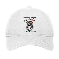 Accountant Cat Mom Funny Gift Perfect Present For Mother Dad Friend Hi Adjustable Cap | Artistshot