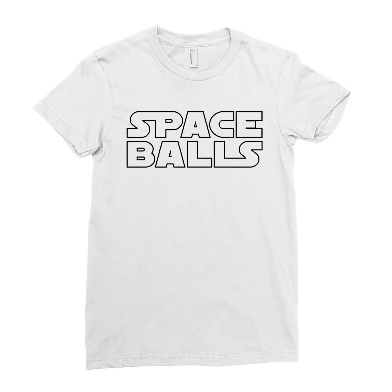 Space Balls Black Ladies Fitted T-Shirt by kangenband43 | Artistshot