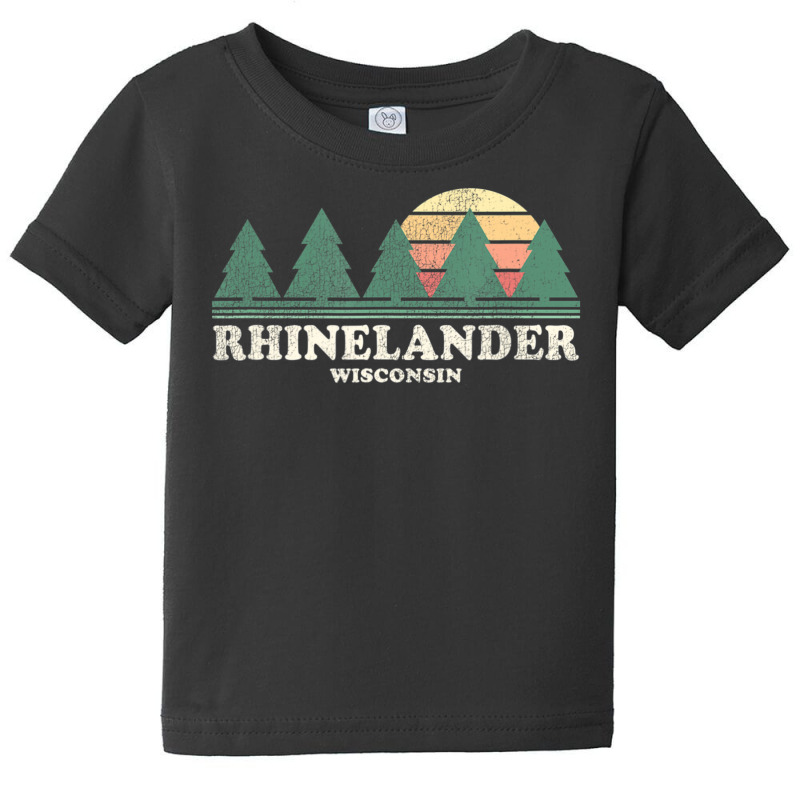 Trending Rhinelander Wi Vintage Throwback Retro 70s Baby Tee | Artistshot