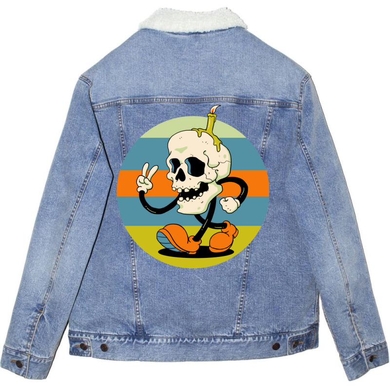 Skull Boy Unisex Sherpa-lined Denim Jacket | Artistshot