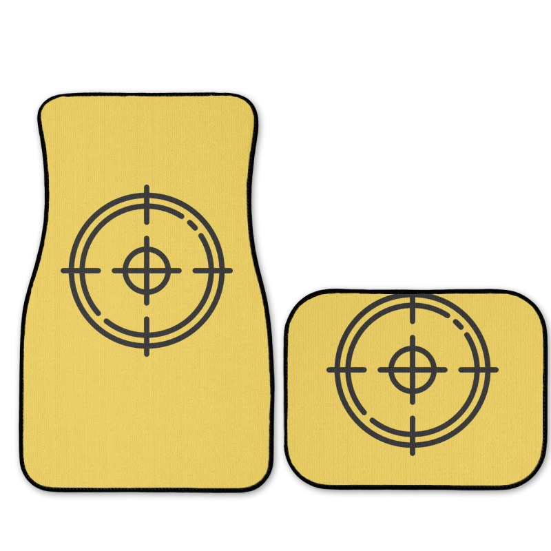 Target Shooting Hippie Full Set Car Mats | Artistshot