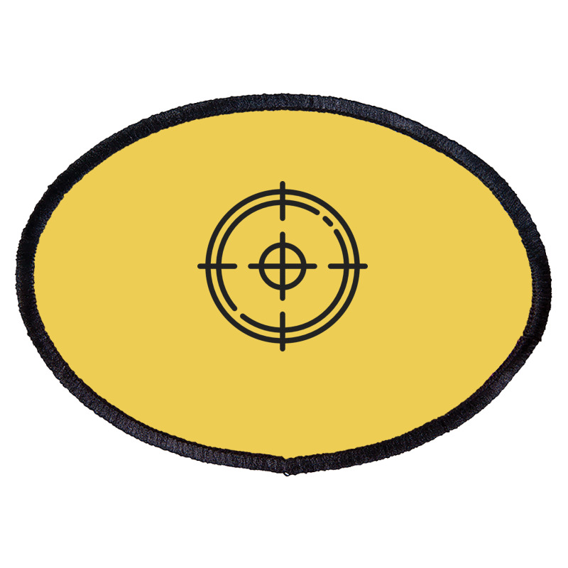 Target Shooting Hippie Oval Patch | Artistshot