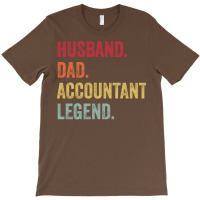 Funny Vintage Husband Dad Accountant Legend Stars T-shirt | Artistshot