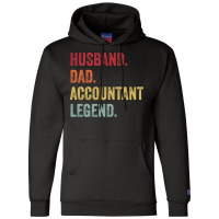 Funny Vintage Husband Dad Accountant Legend Stars Champion Hoodie | Artistshot