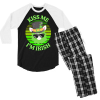 Keep Calm Im Irish T  Shirtkeep Calm I’m Irish T  Shirt (13) Men's 3/4 Sleeve Pajama Set | Artistshot