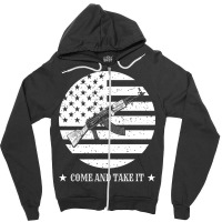 Vintage Fllag Come And Take It Flag Hipster Zipper Hoodie | Artistshot