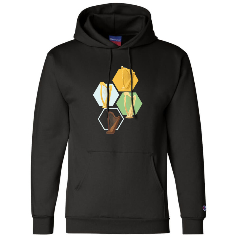 Harp Music Music Instrument .png Champion Hoodie by MarkBressi | Artistshot