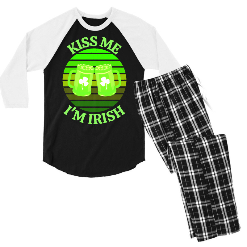 Keep Calm Im Irish T  Shirtkeep Calm I’m Irish T  Shirt (3) Men's 3/4 Sleeve Pajama Set | Artistshot