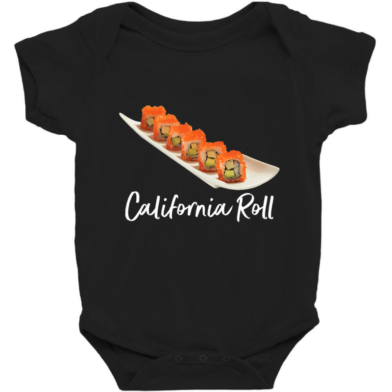 California Roll Sushi Rice Asian Food Japanese Cuisine Kawai Baby Bodysuit by thanhtran | Artistshot