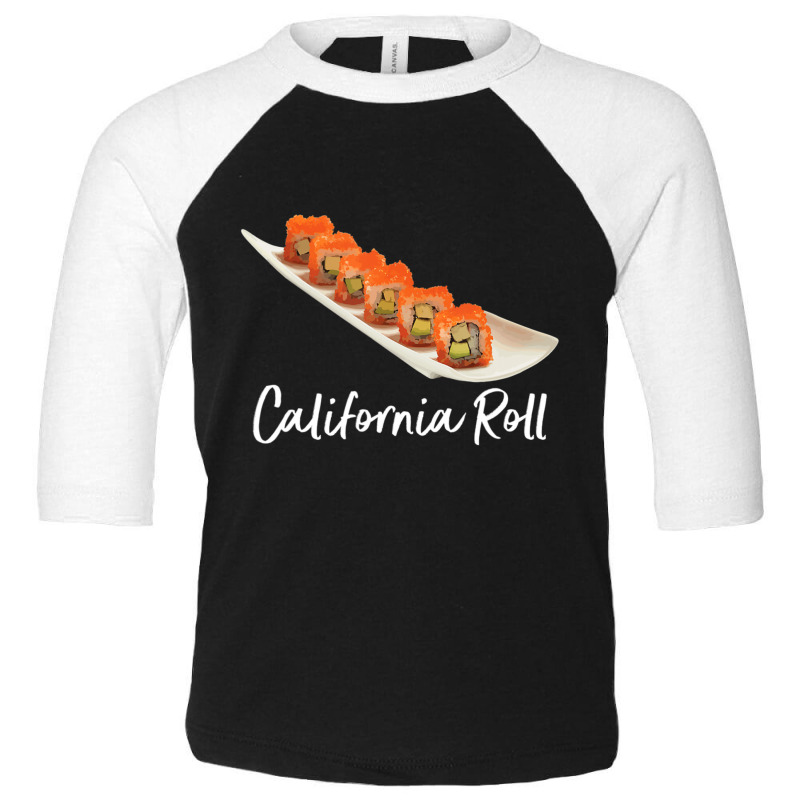 California Roll Sushi Rice Asian Food Japanese Cuisine Kawai Toddler 3/4 Sleeve Tee by thanhtran | Artistshot