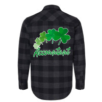 Irish Shamrocks Accountant St Patricks Day Gift Funny Flannel Shirt | Artistshot