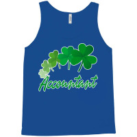 Irish Shamrocks Accountant St Patricks Day Gift Funny Tank Top | Artistshot