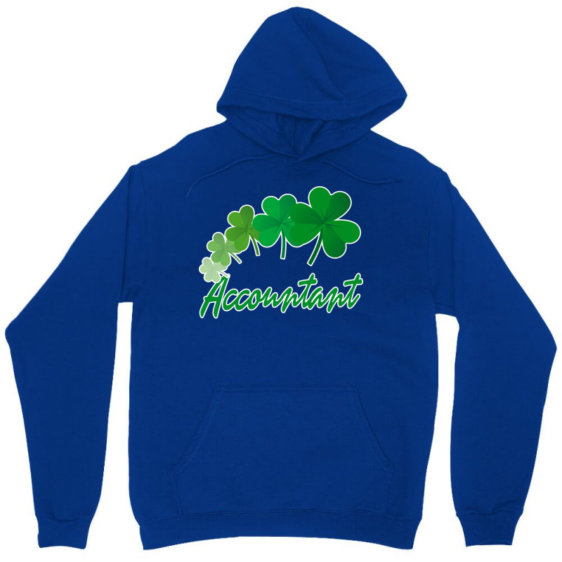 Irish Shamrocks Accountant St Patricks Day Gift Funny Unisex Hoodie | Artistshot