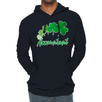 Irish Shamrocks Accountant St Patricks Day Gift Funny Lightweight Hoodie | Artistshot