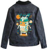 Soda Can X Ray Unisex Sherpa-lined Denim Jacket | Artistshot