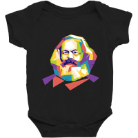 Karl Marx Get Popart Baby Bodysuit | Artistshot