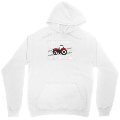 Case Ih Red Tractor Boy Comin' Through Unisex Hoodie Designed By Mdk Art