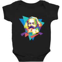 Karl Marx Get Vintage Baby Bodysuit | Artistshot