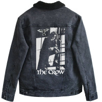 Music Vintage Retro The Crow Movie Gifts For Music Fans Unisex Sherpa-lined Denim Jacket | Artistshot