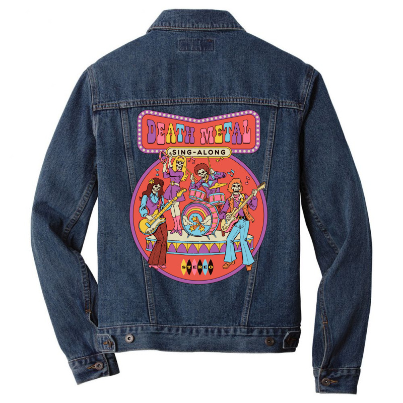 Death Metal Sing Along Men Denim Jacket | Artistshot