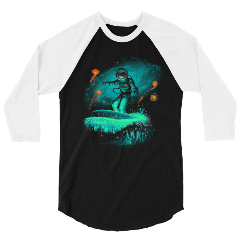 Space Surfer 3/4 Sleeve Shirt | Artistshot