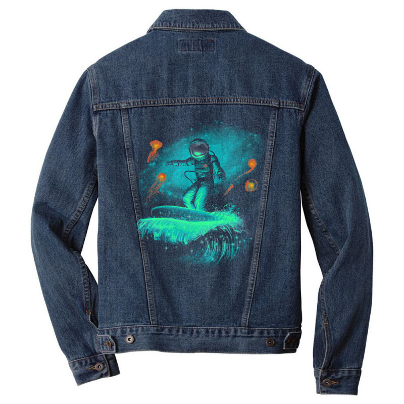 Space Surfer Men Denim Jacket | Artistshot