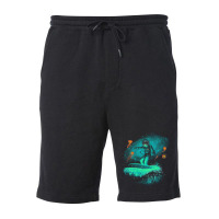 Space Surfer Fleece Short | Artistshot