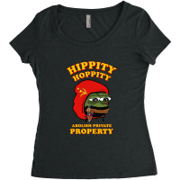 Frog Hippity Hoppity Abolish Private Property Women's Triblend Scoop T-shirt | Artistshot