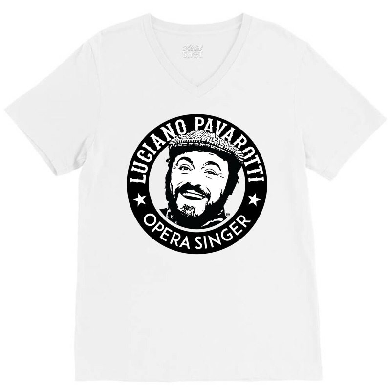 Pavarotti V-neck Tee | Artistshot