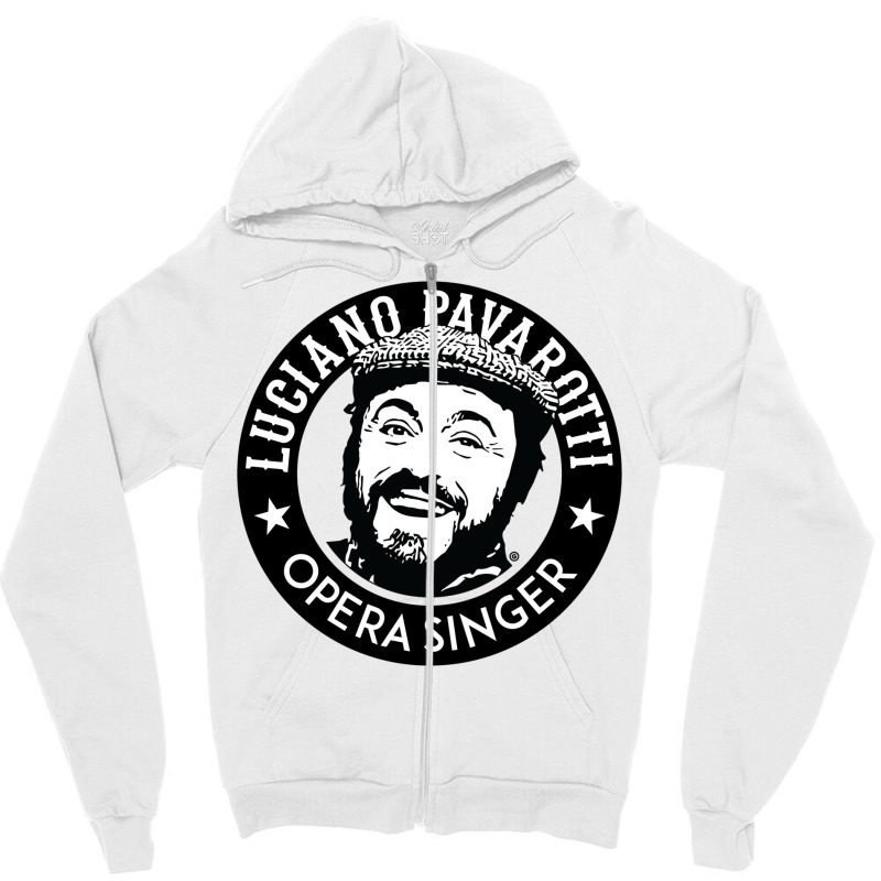 Pavarotti Zipper Hoodie | Artistshot