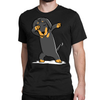 Trending Dabbing Dachshund Funny Doxie Classic T-shirt | Artistshot