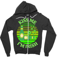 Kiss Me Im Irish T  Shirtkiss Me I’m Irish T  Shirt (6) Zipper Hoodie | Artistshot