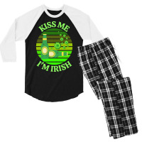 Kiss Me Im Irish T  Shirtkiss Me I’m Irish T  Shirt (6) Men's 3/4 Sleeve Pajama Set | Artistshot