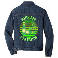 Kiss Me Im Irish T  Shirtkiss Me I’m Irish T  Shirt (6) Men Denim Jacket | Artistshot