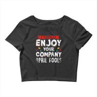 Hilarious April Fool's Day Prankster Joke Vintage Look Crop Top | Artistshot