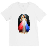 Divine Mercy V-neck Tee | Artistshot