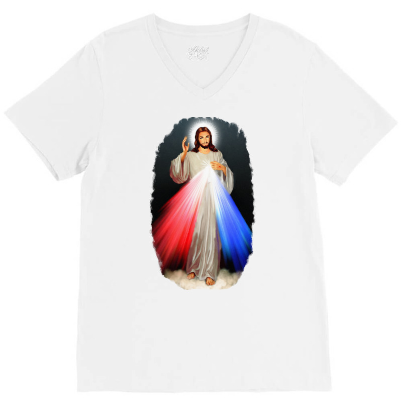 Divine Mercy V-neck Tee | Artistshot