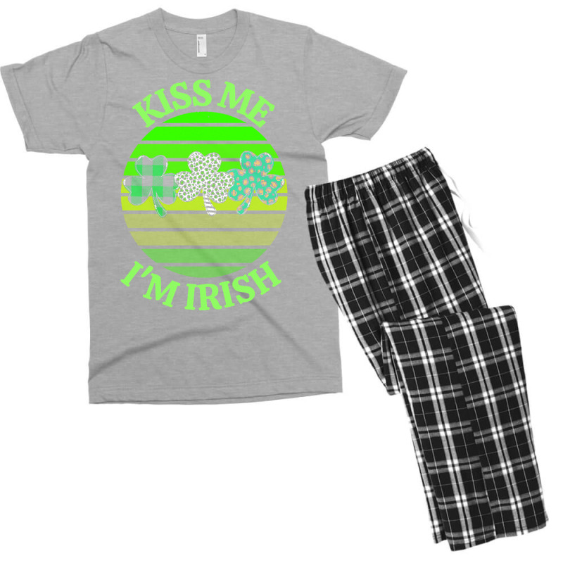 Kiss Me Im Irish T  Shirtkiss Me I’m Irish T  Shirt (8) Men's T-shirt Pajama Set | Artistshot