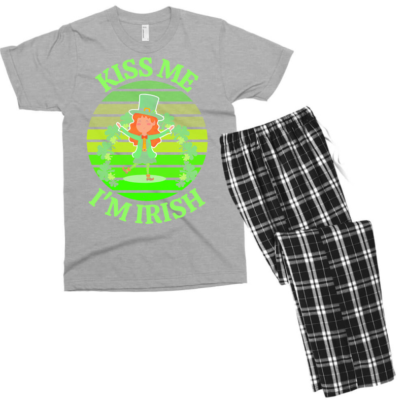 Kiss Me Im Irish T  Shirtkiss Me I’m Irish T  Shirt (9) Men's T-shirt Pajama Set | Artistshot