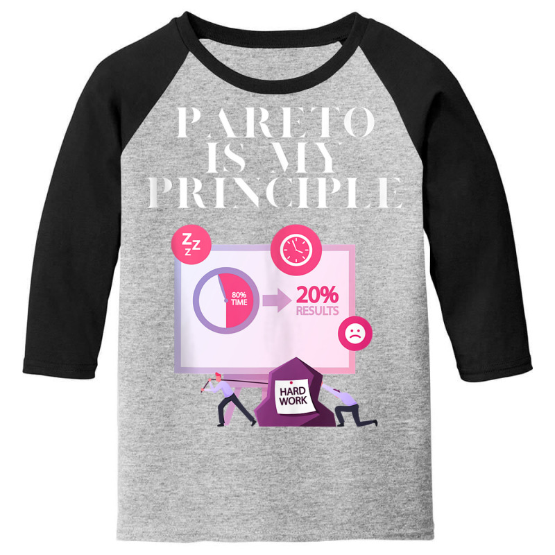 Pareto Is My Principle Tank Top Youth 3/4 Sleeve by jessen | Artistshot