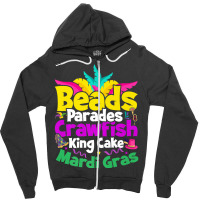 Beads Parades Crawfish King Cake Mardi Gras Premium T Shirt Zipper Hoodie | Artistshot